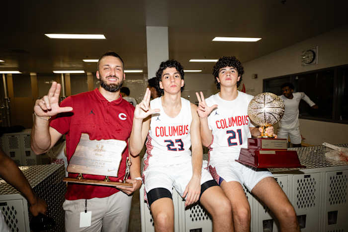 Columbus Harvard Westlake boys basketball Les Schwab Invitational December 30 2023 Naji Saker 2 -Southridge Harvard Westlake boys basketball Les Schwab Invitational postgame December 2023 Naji Saker-468